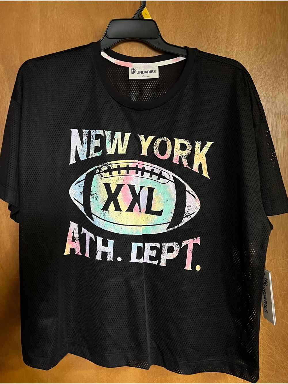 No Boundaries ' Black 'New York XXL' Graphic Athletic Mesh Tee - Picture 3 of 5